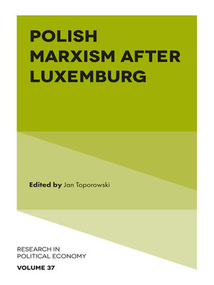 cover image of Polish Marxism after Luxemburg